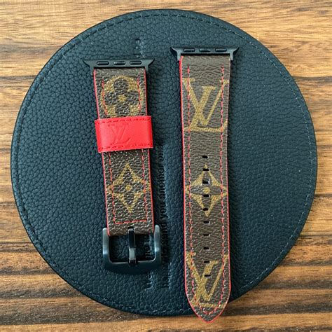 louis vuitton apple watch band red|Louis Vuitton gucci Apple Watch band.